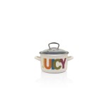 Metalac Juicy_Tasty, hluboký smaltovaný hrnec Standard s poklicí 16 cm, 2 l